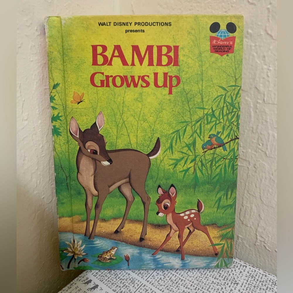Vintage 1979 “Bambi Grows Up” Disney’s Wonderful World of Reading Book
